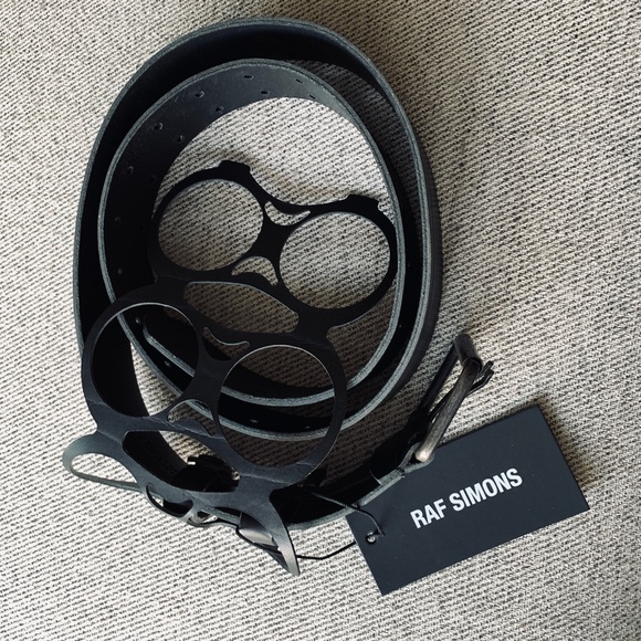 - NEW Raf Simons Black Six Pack Belt AX1